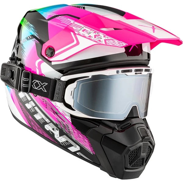 Casque Titan AMS Concordia - Lunettes Apex Incluse Rose, côté droit