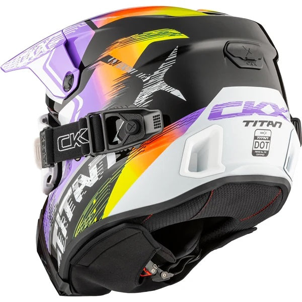 Casque Titan AMS Concordia - Lunettes Apex Incluse Mauve, Arrière
