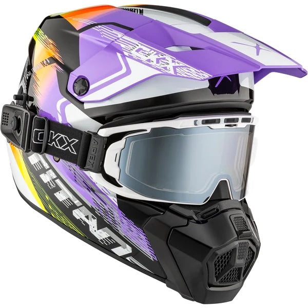 Casque Titan AMS Concordia - Lunettes Apex Incluse Mauve, côté droit
