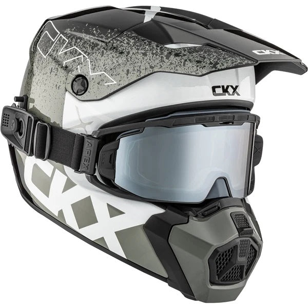 Casque Titan AMS Vaneer - Lunettes Apex Incluse Gris, côté droit