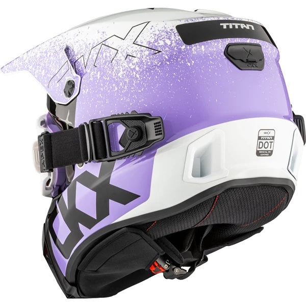 Casque Titan AMS Vaneer - Lunettes Apex Incluse Mauve, Arrière
