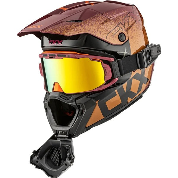 Casque Titan AMS Vaneer - Lunettes Apex Incluse Brun