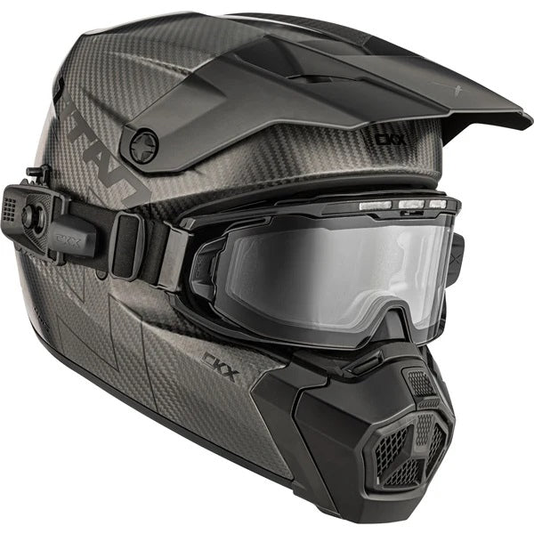 Casque Titan AMS Pro Solid - Lunettes Apex Incluse Noir Carbone, côté droit