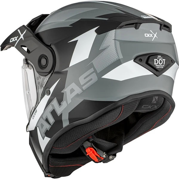 Casque Aventure Atlas Dust Gris, Arrière