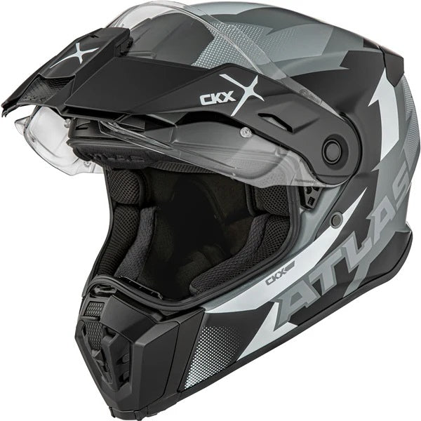 Casque Aventure Atlas Dust Gris, côté gauche