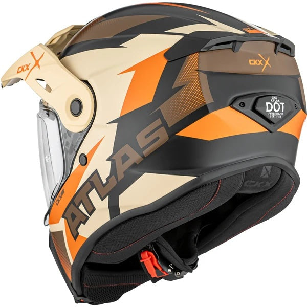 Casque Aventure Atlas Dust Orange, Arrière