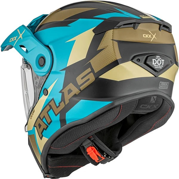 Casque Aventure Atlas Dust Bleu, Arrière