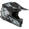 Casque de Motocross TX019Y Galactic Junior Gris, côté droit