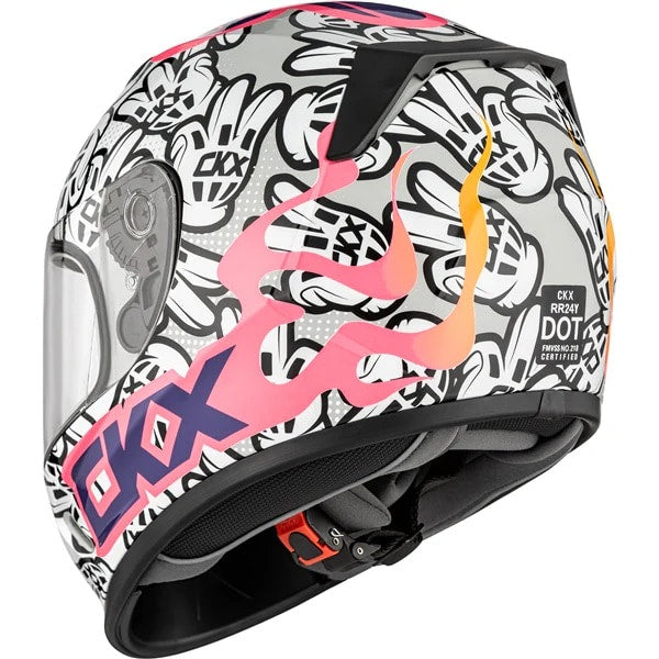 Casque Intégral de Moto RR24Y Peace Junior, multicolore