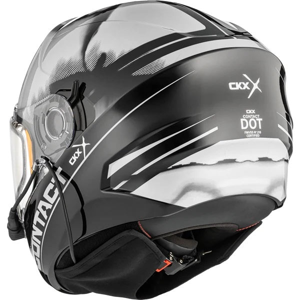 Casque Intégral de Motoneige Contact Onyx Blanc incliné de dos