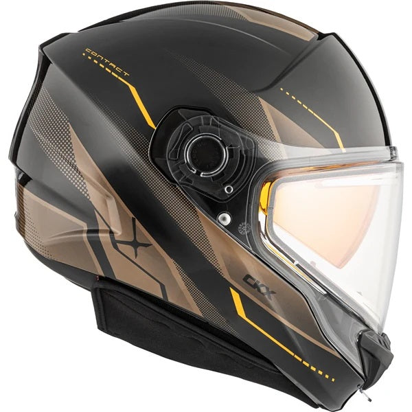 Casque Intégral de Motoneige Contact Artik Noir/Brun de gauche