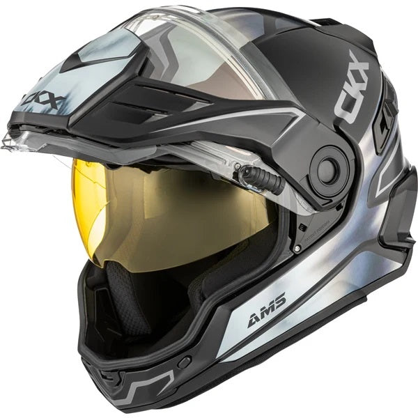 Casque Intégral de Motoneige Mission Tanium Noir/Gris de droite
