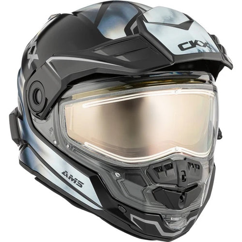 Casque Intégral de Motoneige Mission Tanium Noir/Gris de face