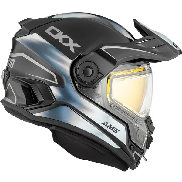 Casque Intégral de Motoneige Mission Tanium Noir/Gris de gauche