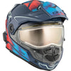 Casque Intégral de Motoneige Mission Tanium Bleu/Rouge de face