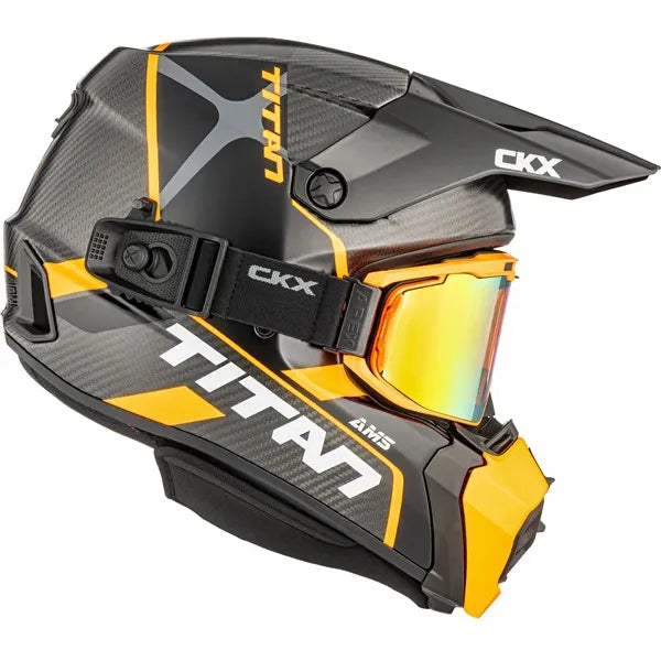 Casque Titan AMS Conrod Orange, côté droit