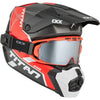 Casque Titan AMS Conrod Rouge, de côté