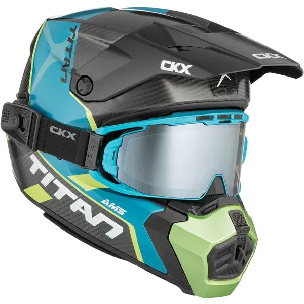 Casque Titan AMS Conrod Vert, de côté