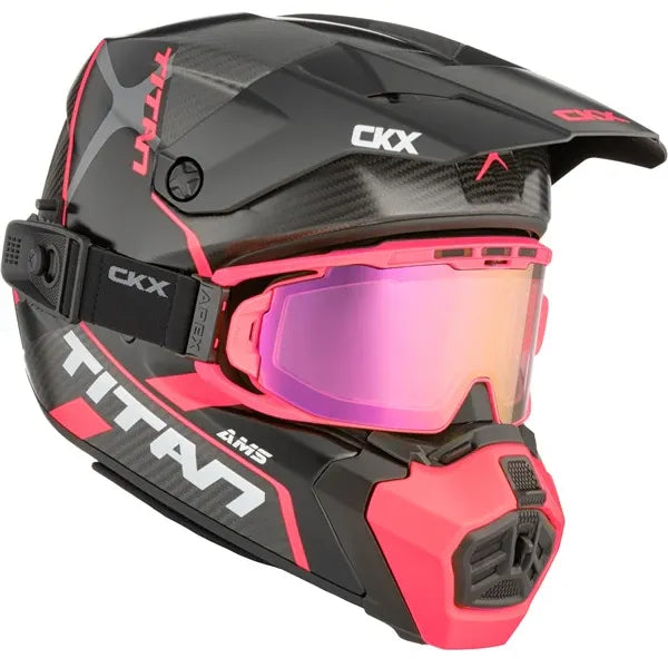 Casque Titan AMS Conrod Rose, de face