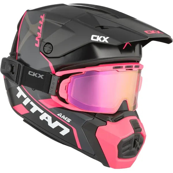 Casque Titan AMS Conrod Rose, de côté