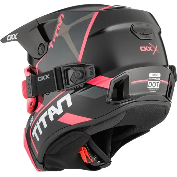 Casque Titan AMS Conrod Rose, de dos