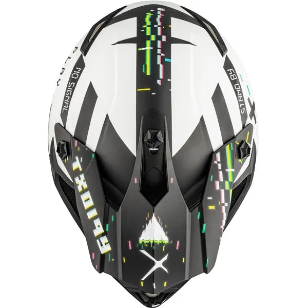 Casque TX019Y Error Junior Blanc, Dessus