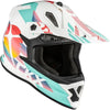 Casque Hors-Route TX319 Galactic Blanc, de côté