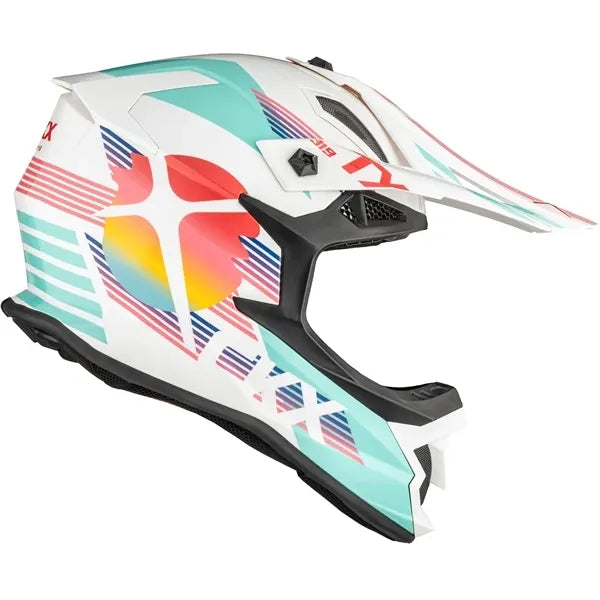 Casque Hors-Route TX319 Galactic Blanc, côté droit