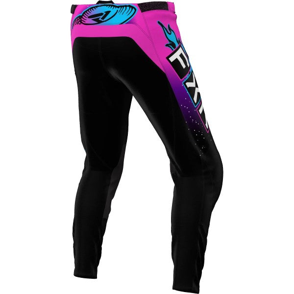 Pantalon de Motocross Clutch Junior Noir/Rose de derrière