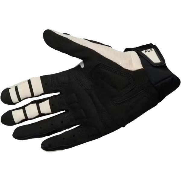 Gants de Motocross Bomber CE Fox blanc, paume