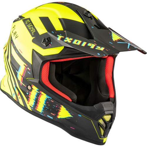 Casque de Motocross TX019Y Error Junior CKX Haute-Visibilité