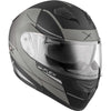 Casque Modulaire de Moto Flex Rsv Tempo| Noir et  gris, de face