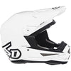 Casque de Motocross ATR-1 Solid Blanc de gauche