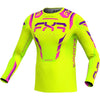 Chandail de Motocross Vapor Air Mauve/Jaune incliné de face