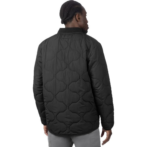 Manteau Matelassé Rig Unisexe Noir Dos