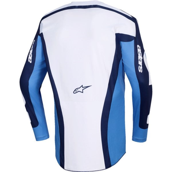 Chandail de Motocross Racer Riway Bleu/Blanc de dos