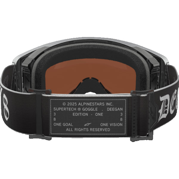 Lunette de Motocross Supertech Haiden Deegan Noir/Argent, arrière