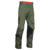 Pantalon de Motocross Range Thor kaki, de face