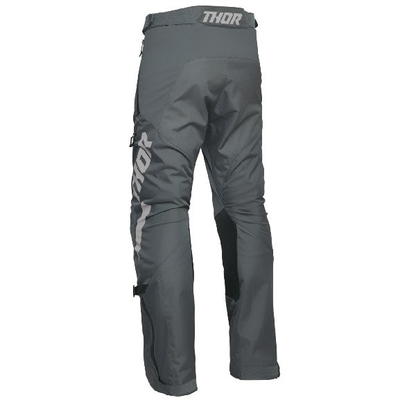 Pantalon de Motocross Terrain Over The Boot gris, de dos