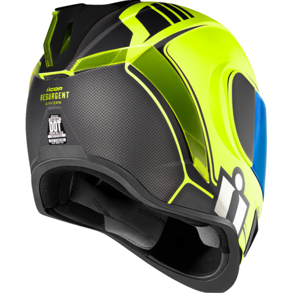 Casque Airform Resurgent Haute-Visibilité, arrière