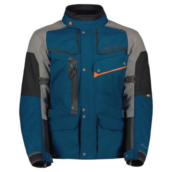 Manteau de Moto Voyager Dryo Bleu/Gris