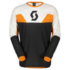 Chandail de Motocross Evo Track Scott noir et orange, de face