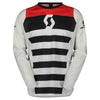 Chandail de Motocross Evo Race Scott noir blanc et rouge, de face