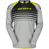 Chandail de Motocross Evo Swap Scott gris et jaune, de face