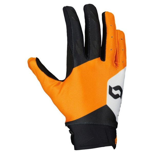 Gants de Motocross Evo Track Scott noir et orange, dessus