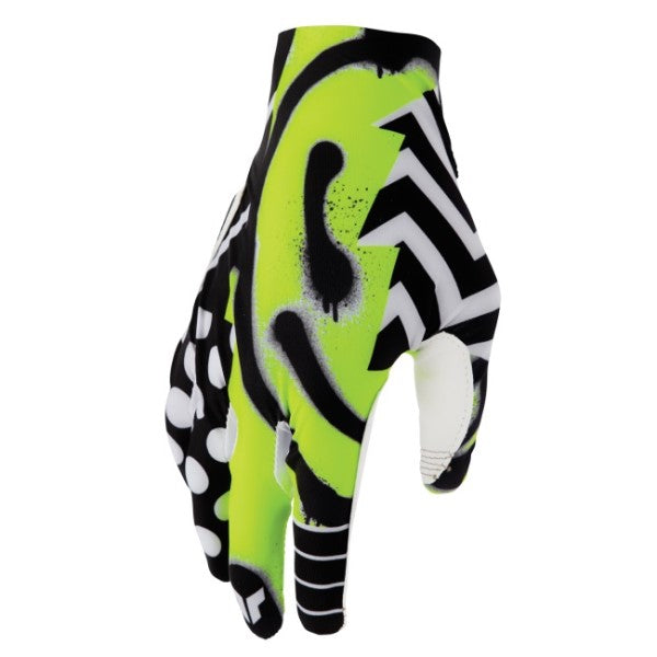 Gants de Motocross Sportmode Noir Blanc Jaune