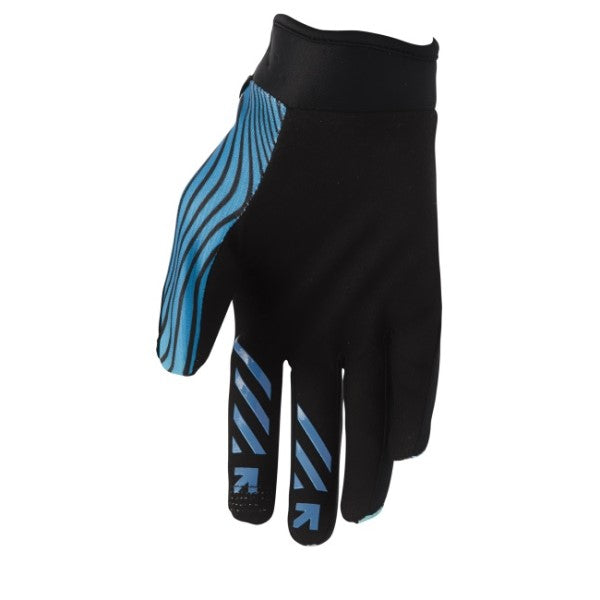 Gants de Motocross Launchmode Bleu Noir, Paume