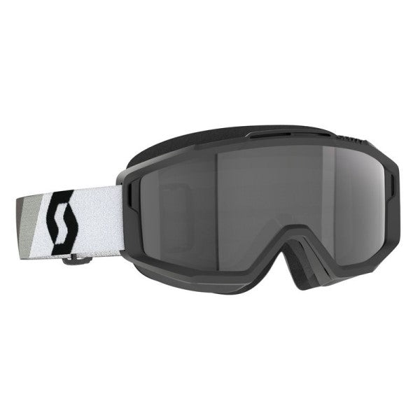 Lunette de Motocross Split OTG Sand Dust Enduro Scott noir et blanc, de 3/4