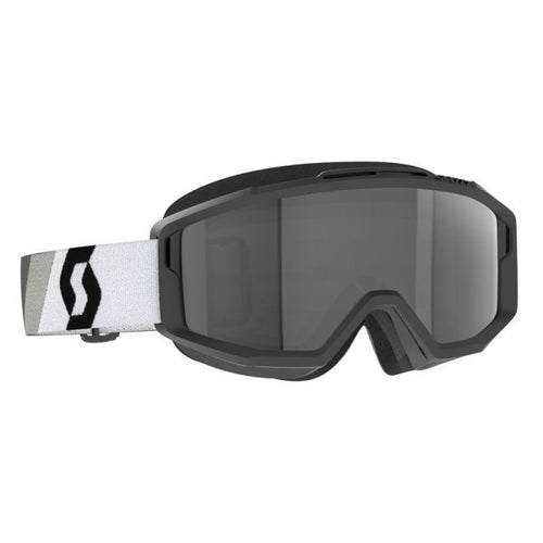 Lunette de Motocross Split OTG Sand Dust Enduro Scott noir et blanc, de 3/4