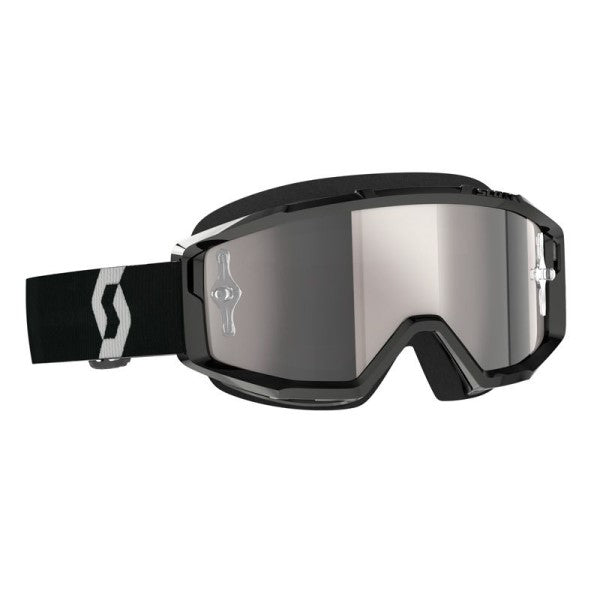 Lunette de Motocross Primal Scott noir et blanc, lentille miroir